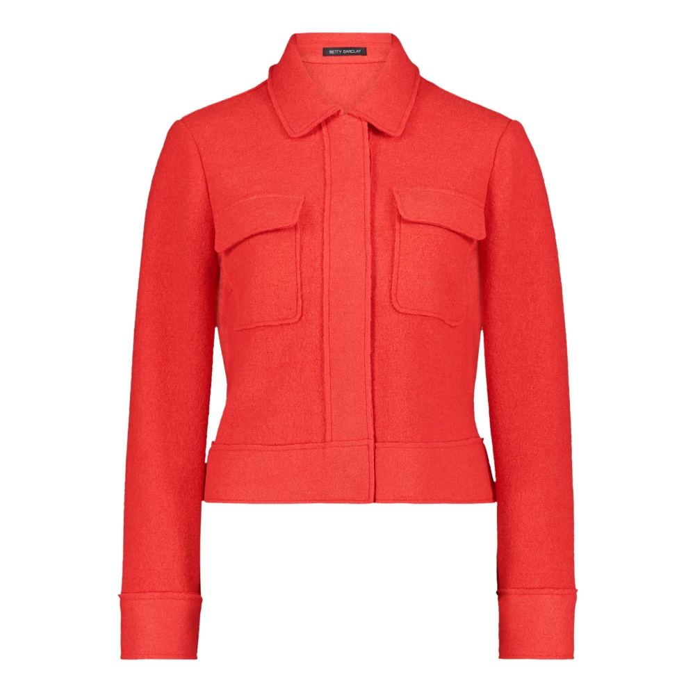 Betty Barclay Moderne blazerjas met opgestikte zakken Red Dames