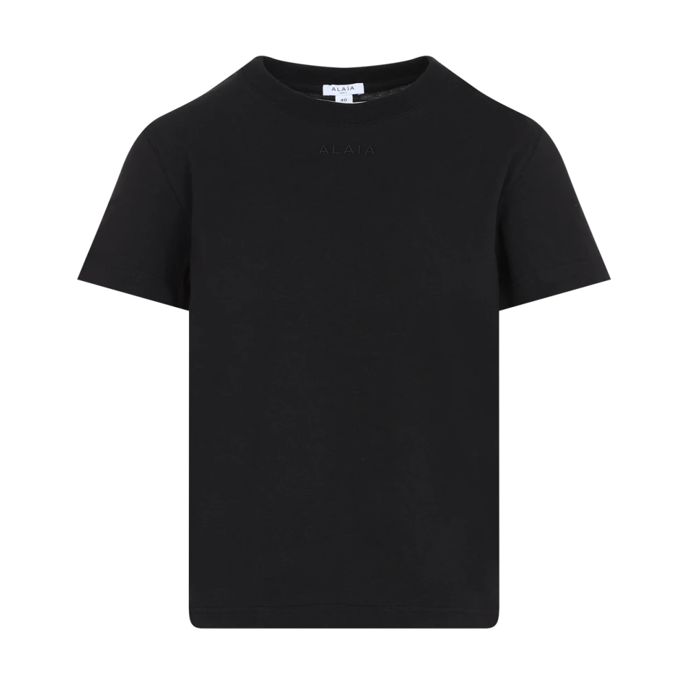 Alaïa Zwart T-shirt Dameskleding Black Dames