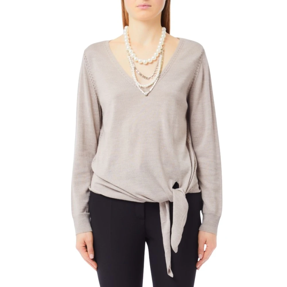 Liu Jo Damen Beige Strickwaren, Lgröße: