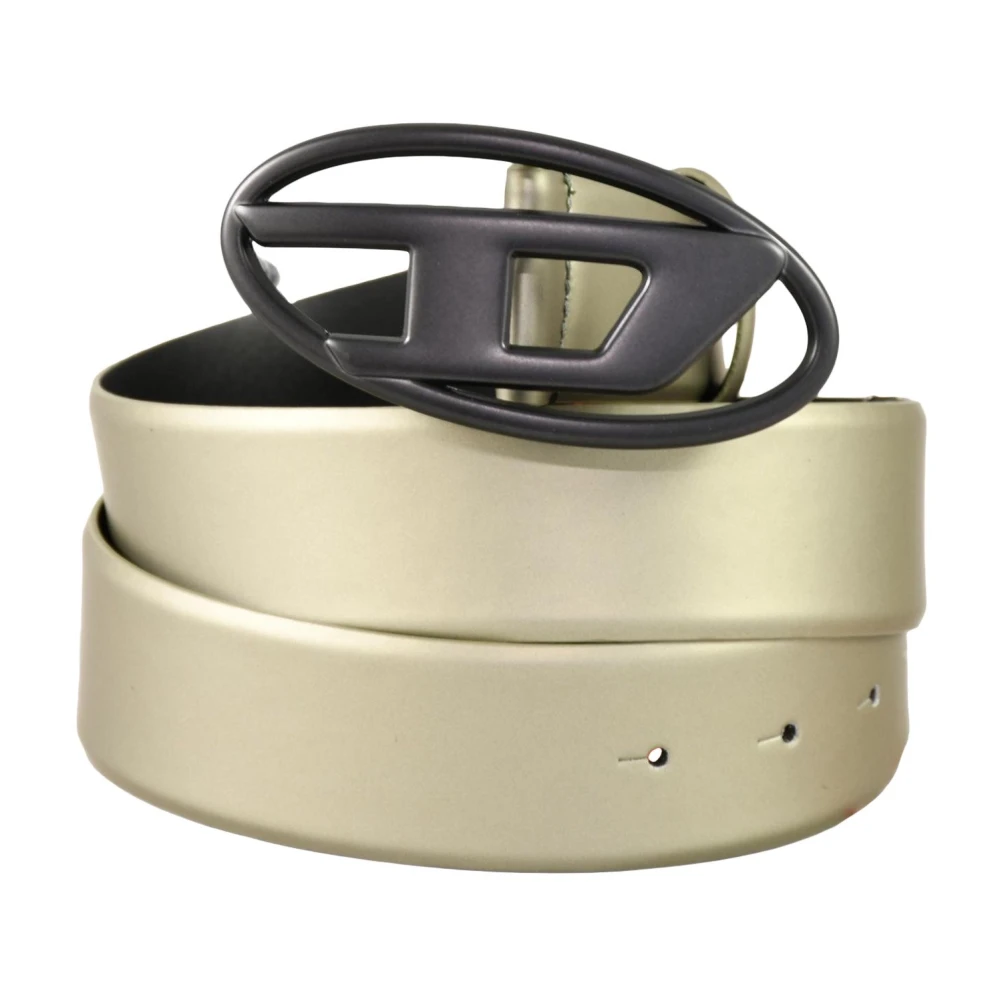 Diesel Leren Riem Gray Dames