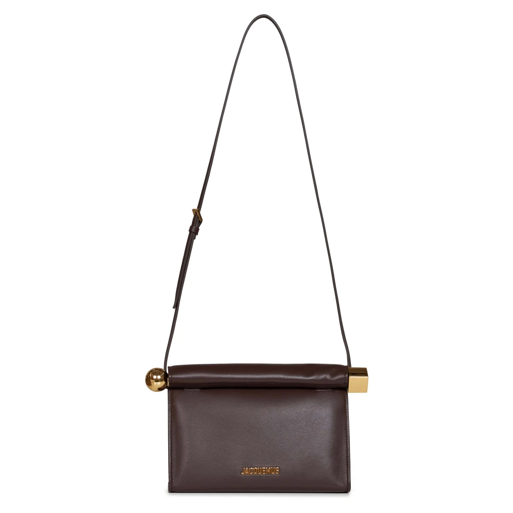 Jacquemus Donna Marrone - Borsa Rond Carré - Bags - One Size
