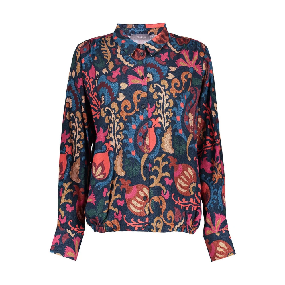 Geisha Elegante Blouse met Lange Mouwen Multicolor Dames