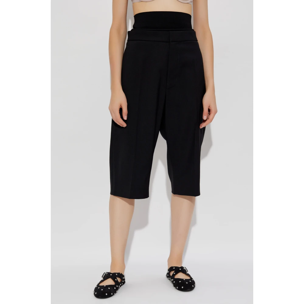 Alaïa Geplooide shorts Black Dames