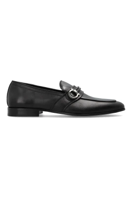 Loafers i sadelläder