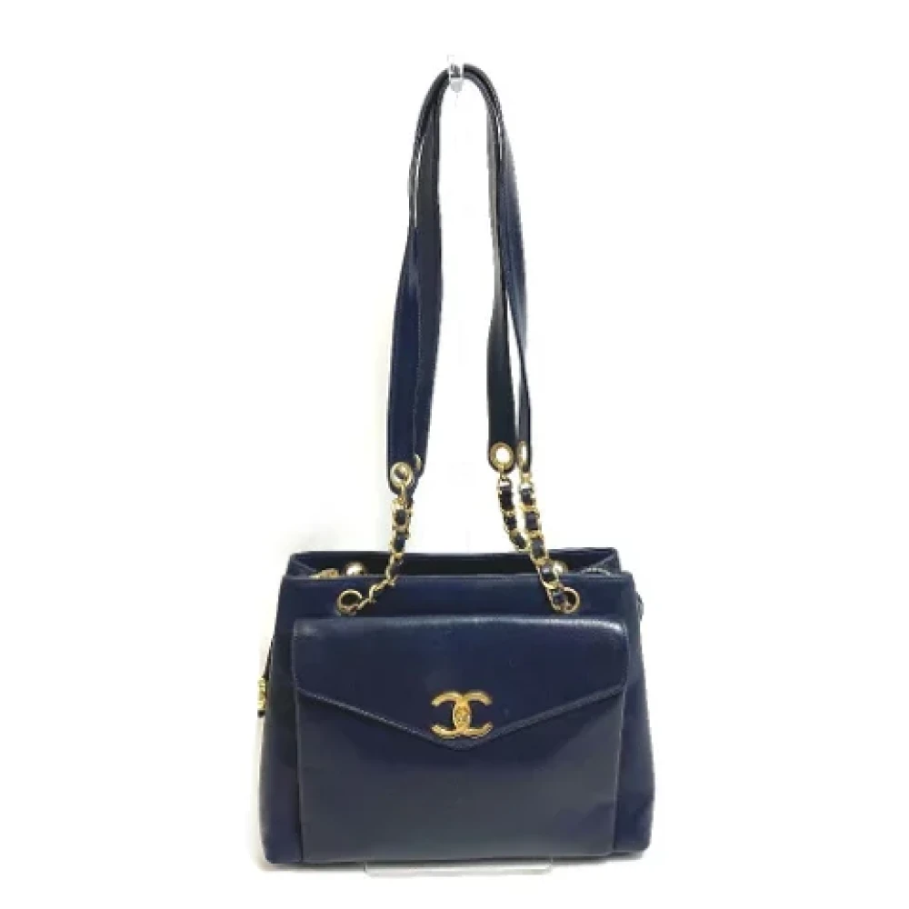 Chanel Vintage Pre-owned Fabric chanel-bags Blue Dames
