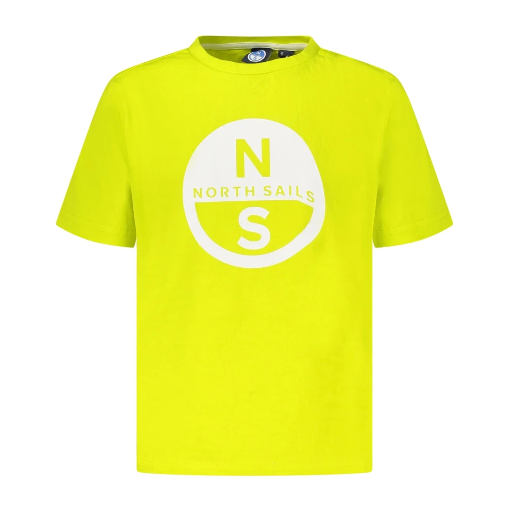North Sails Boys Yellow Kids Short Sleeve T-Shirts, 12 Y, Short Sleeve T-Shirt