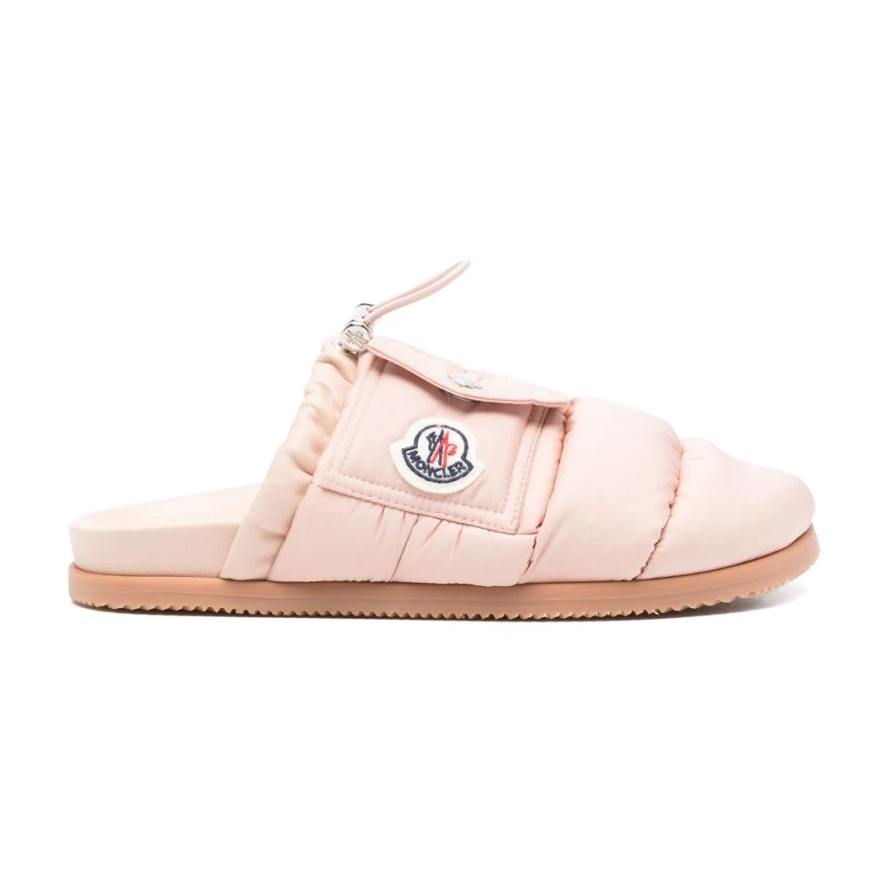 Moncler Pink Sliders - Female - Mules - 3 Uk - Shoes