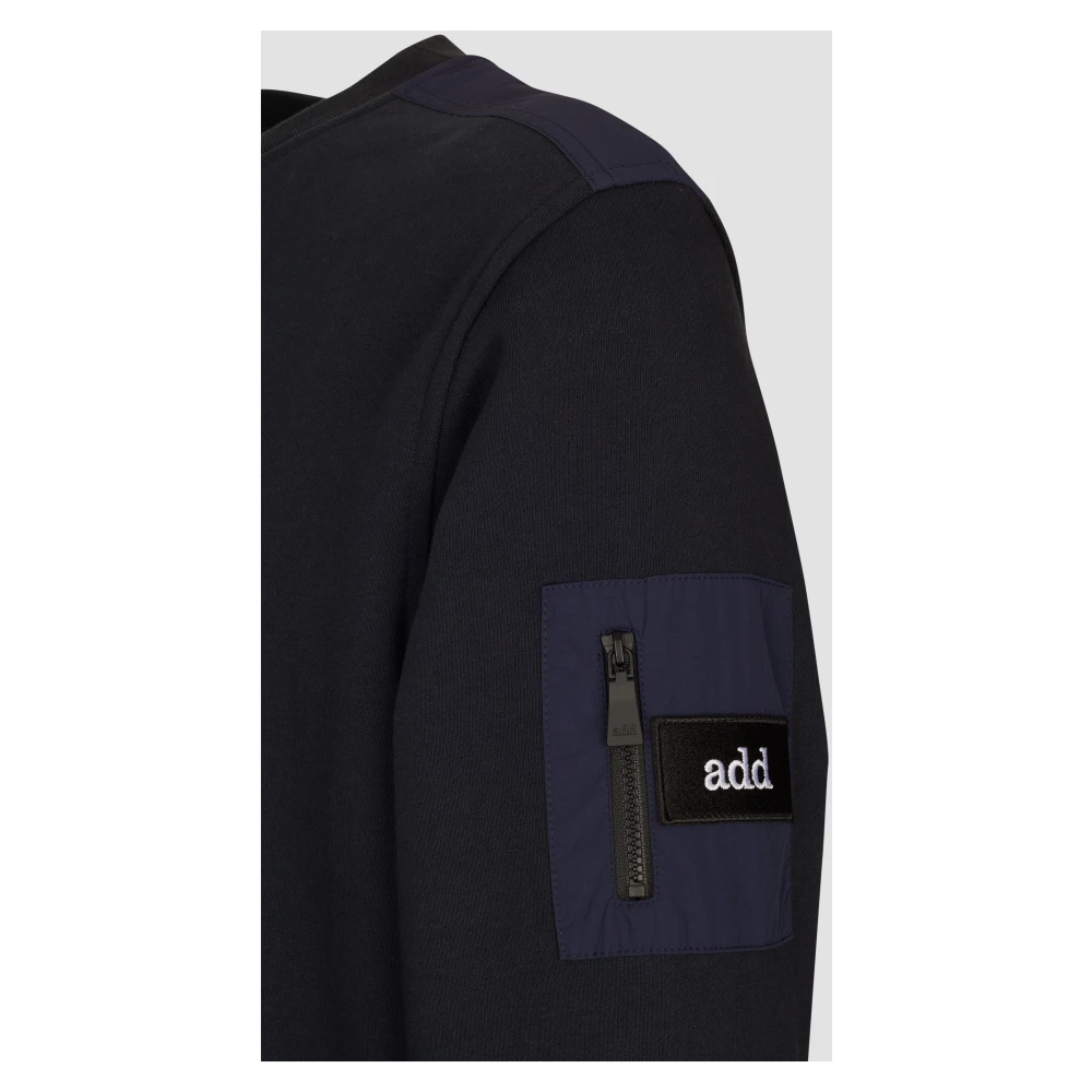 add Vest IN Katoenen Sweatshirt Blue Heren