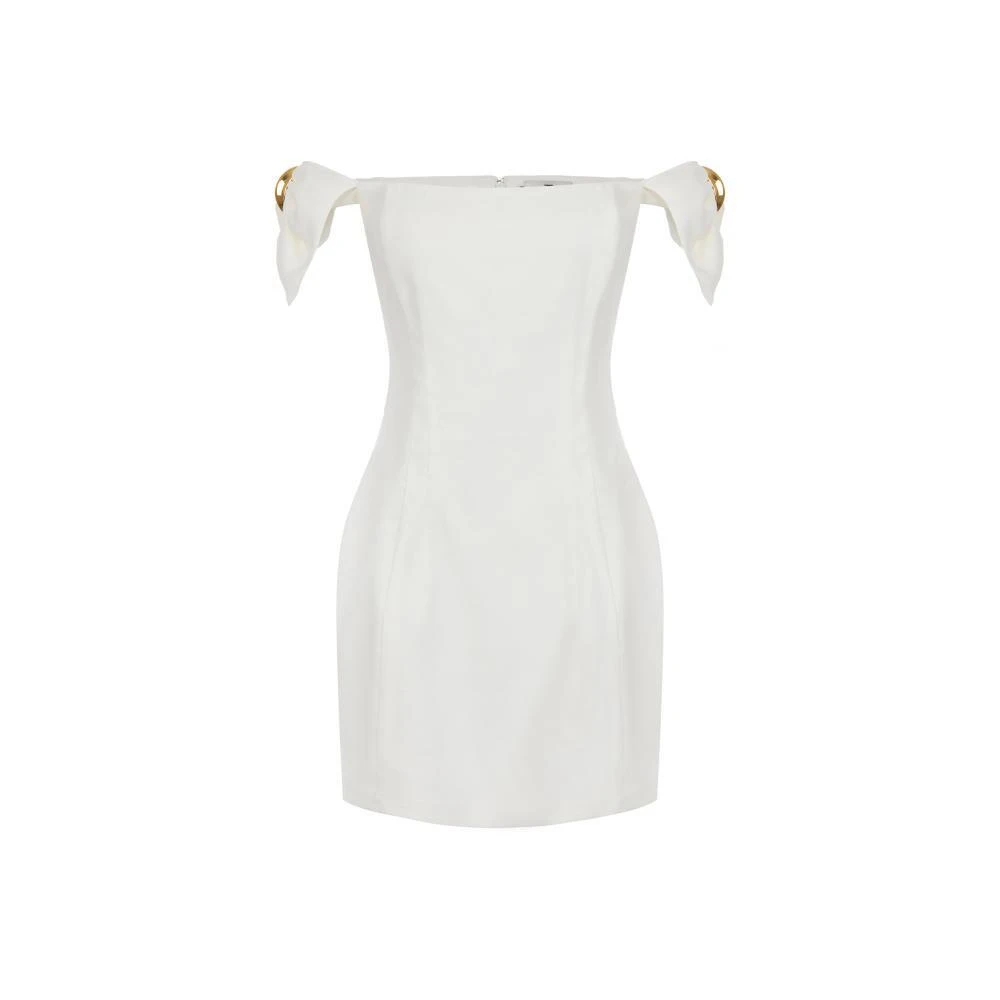 Elisabetta Franchi Donna Bianco - Mini Abito Con Spalle Scoperte - Dresses - M