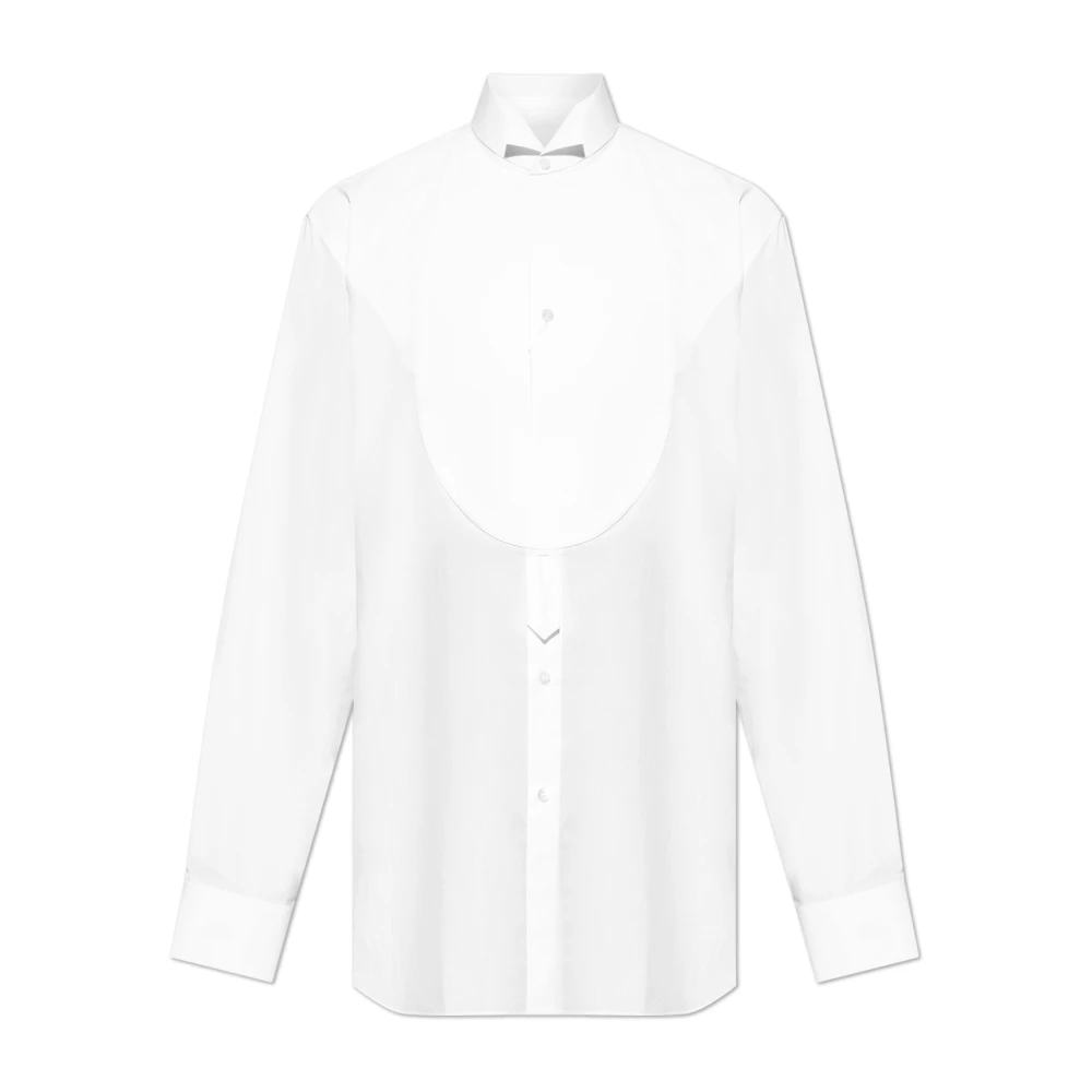 Maison Margiela Mannelijk Wit Overhemden Heren, Xl, Katoen, Shirt Met Lange Mouwen