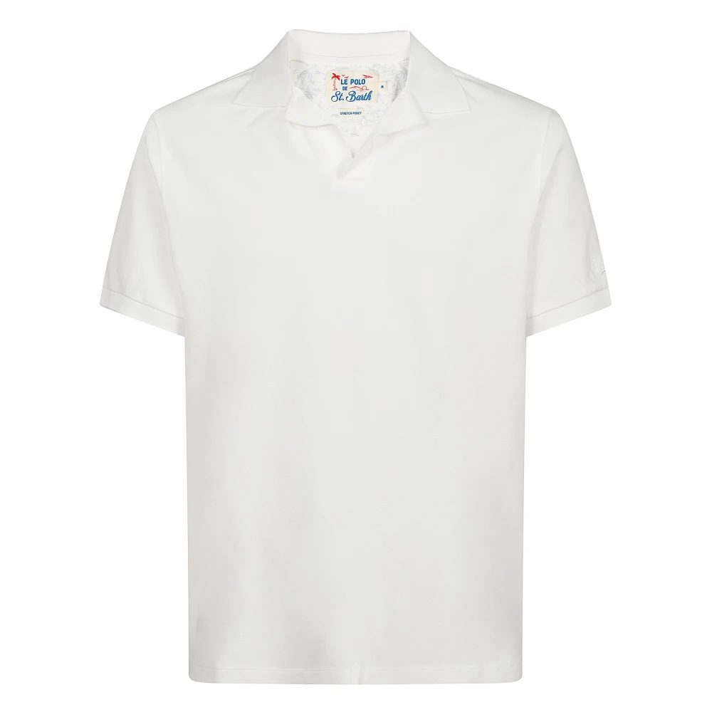 Mc2 Saint Barth White Polo Shirts, Male, 2XL, Charles Polo