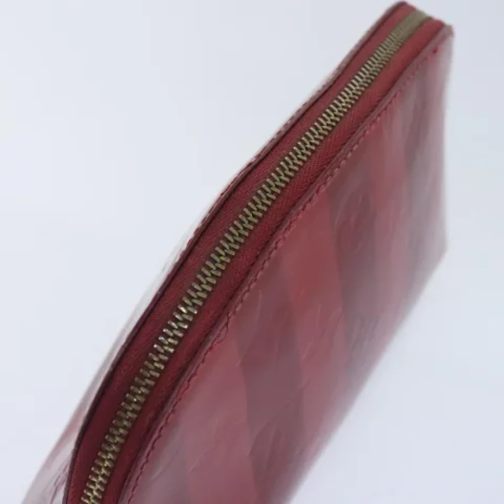 Louis Vuitton Vintage Pre-owned Leather pouches Red Dames