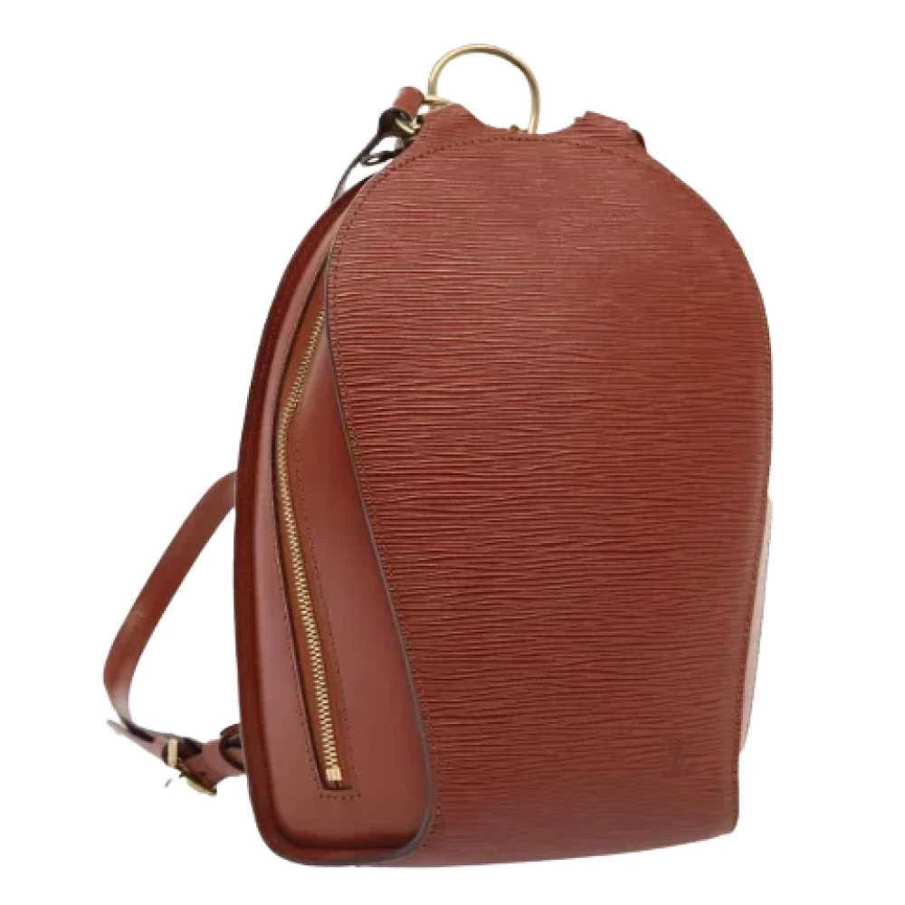 Louis Vuitton Vintage Pre-owned Leather backpacks Brown Dames