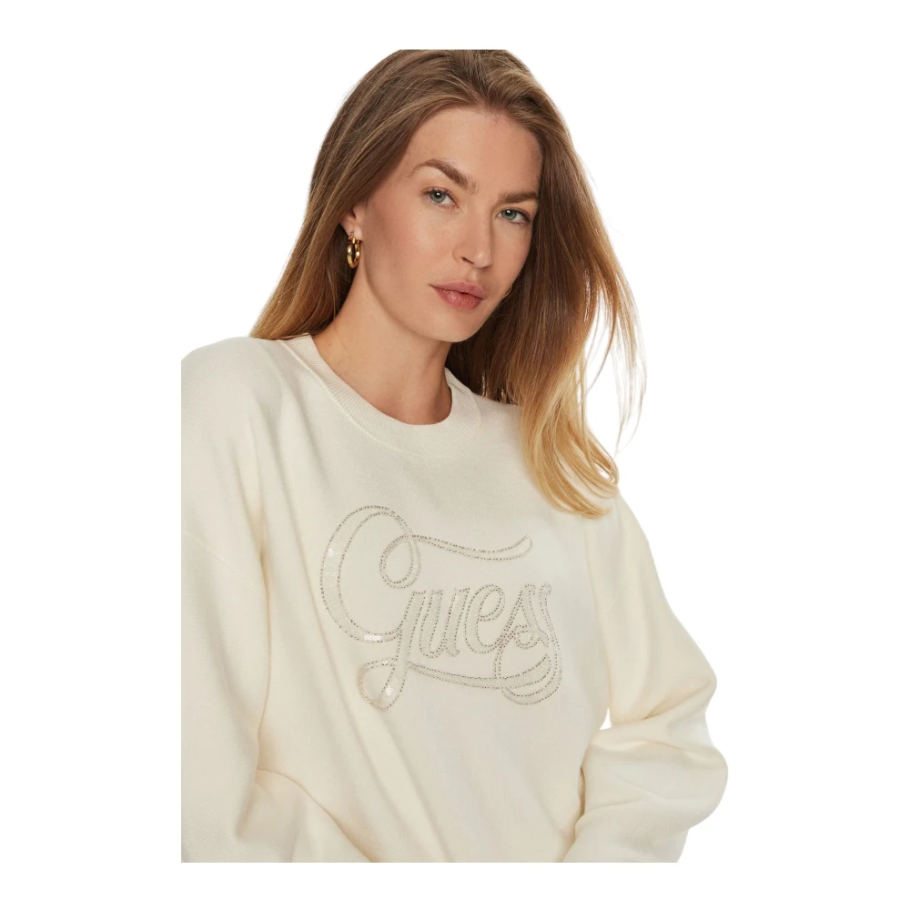 Guess Ronde hals trui Beige Dames