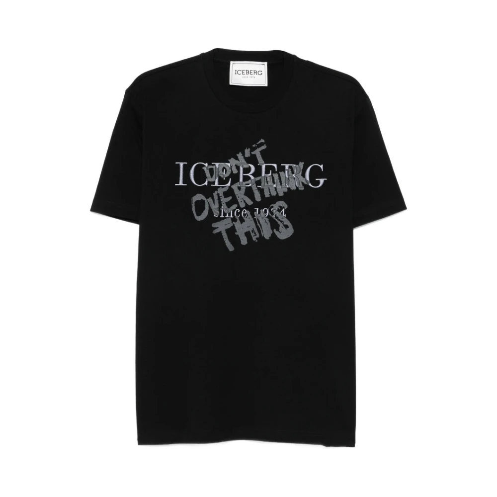 Iceberg - Tops > T-Shirts - Black - Iceberg - Modalova