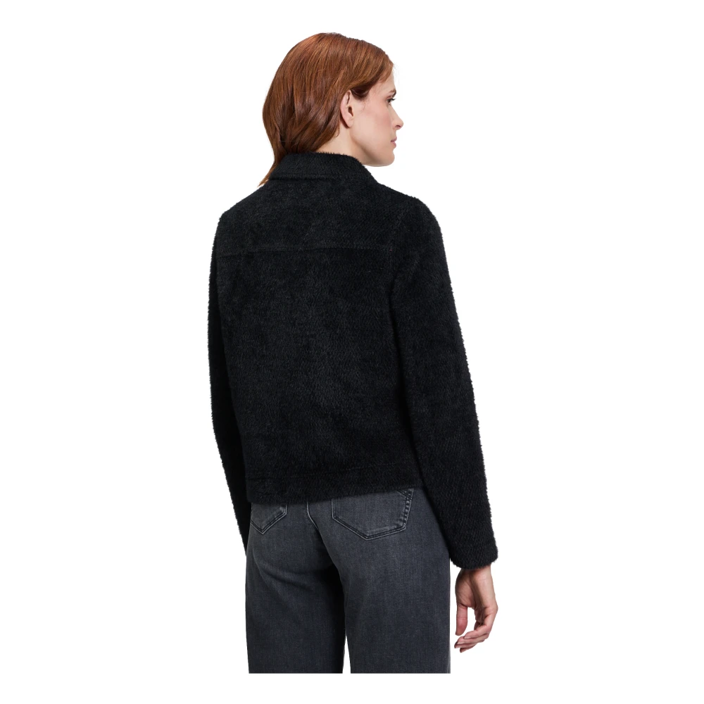 Betty & Co Casual jas met kraag Black Dames