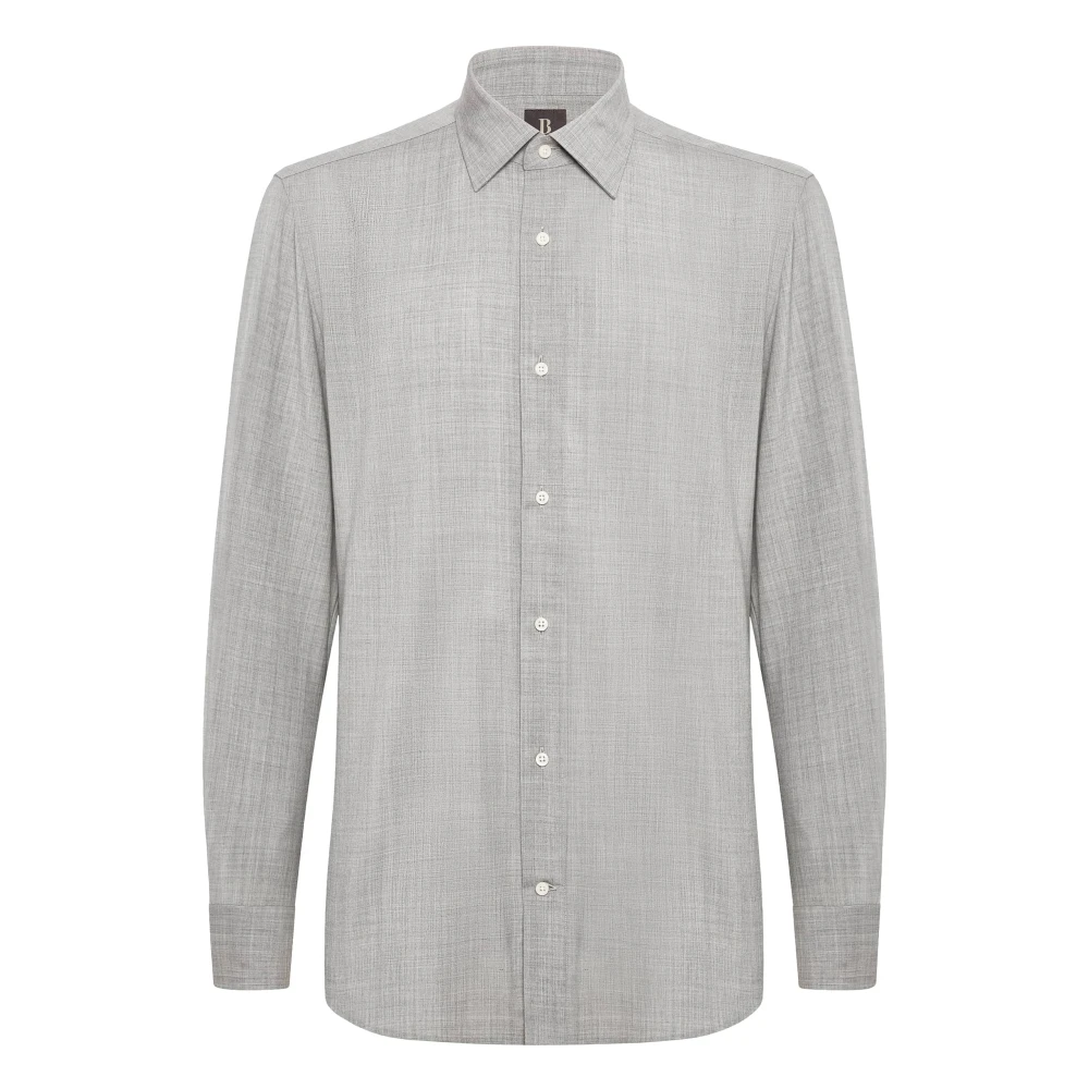 Boggi Milano Herren Grau Shirts, Sgröße: