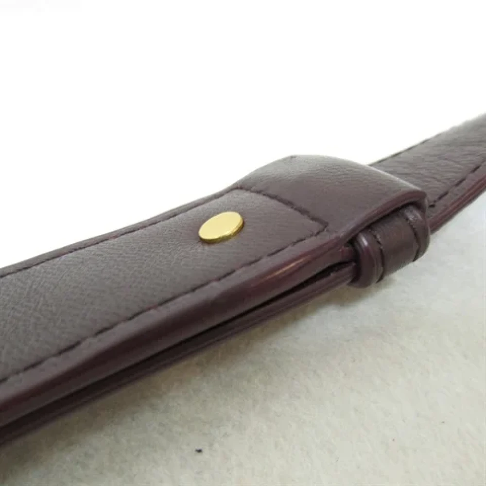 Bottega Veneta Vintage Pre-owned Leather crossbody-bags Purple Dames