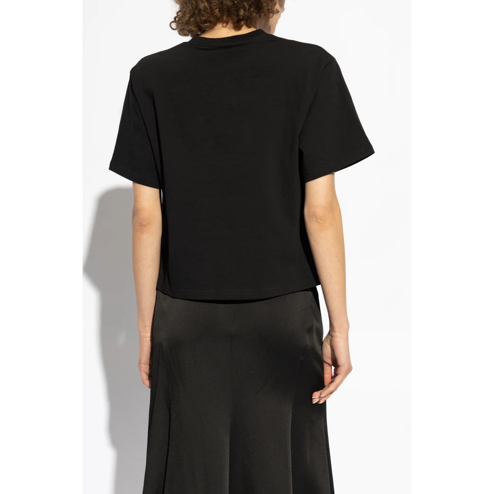 Versace T-shirt met Medusa-hoofd Black Dames
