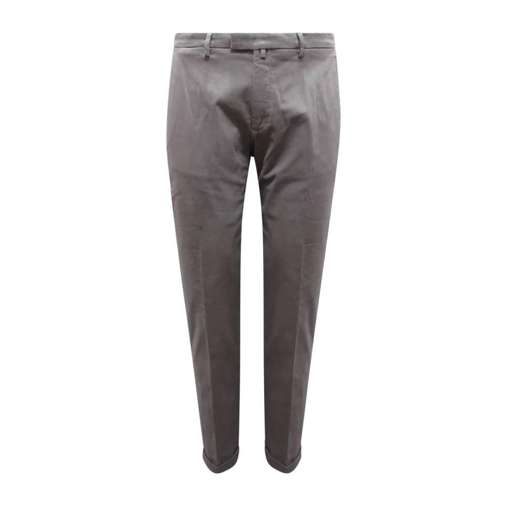 Briglia Uomo Grigio Pantaloni Slim-Fit