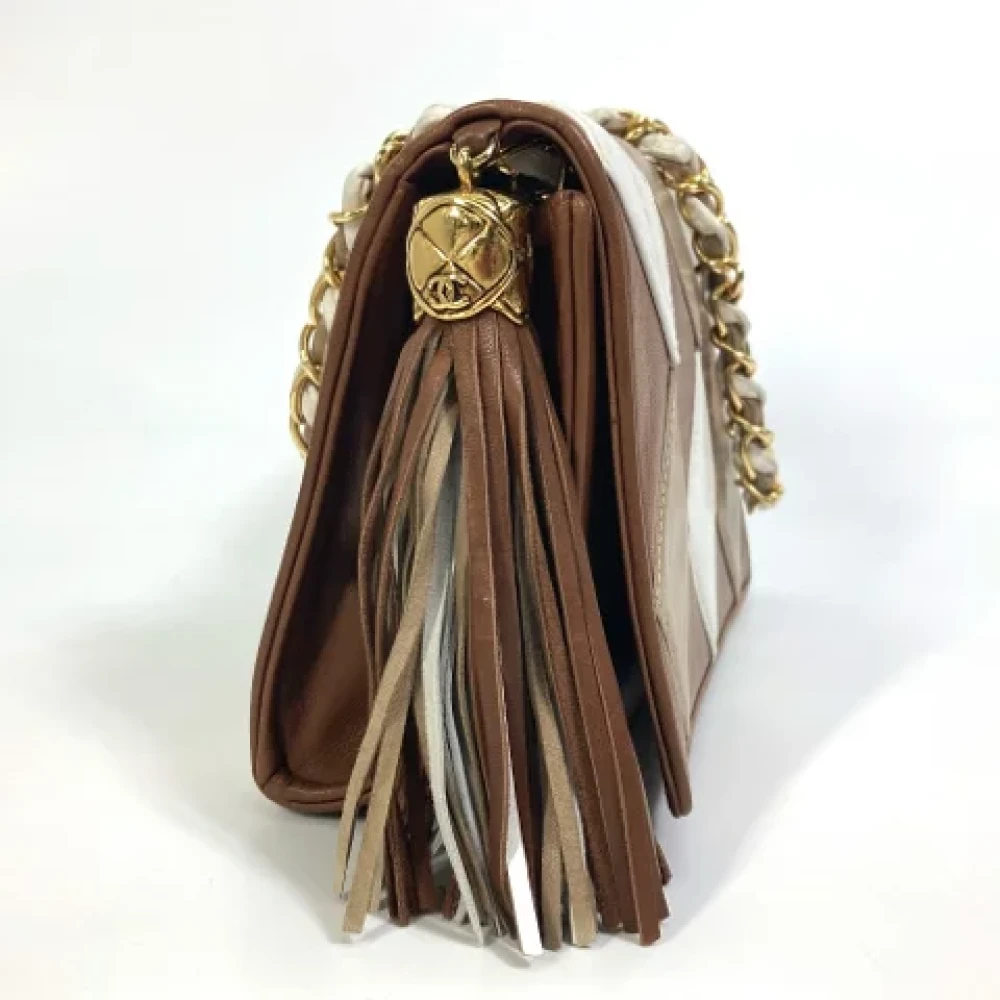 Chanel Vintage Pre-owned Leather chanel-bags Brown Dames