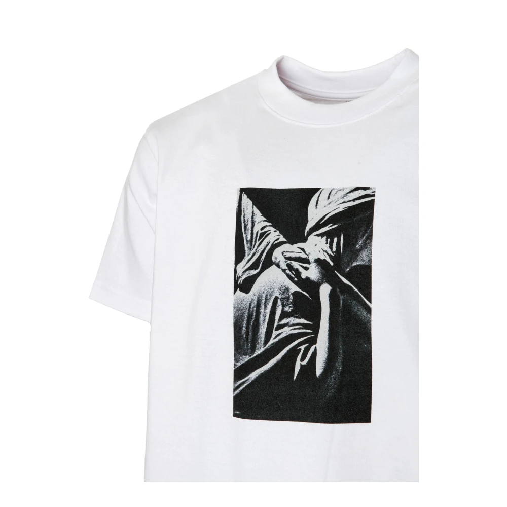 Pleasures Hand Artwork T-Shirt White Heren