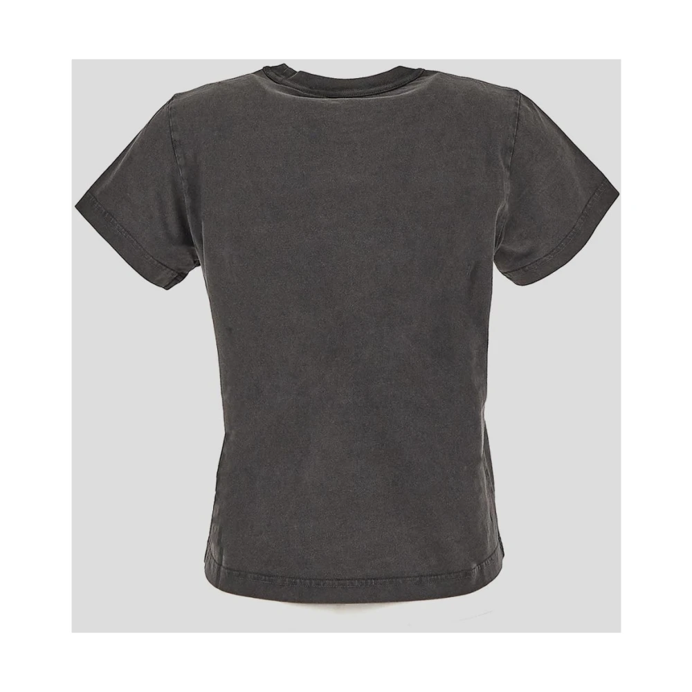 T by Alexander Wang Katoenen Shrunken Tee Gray Dames