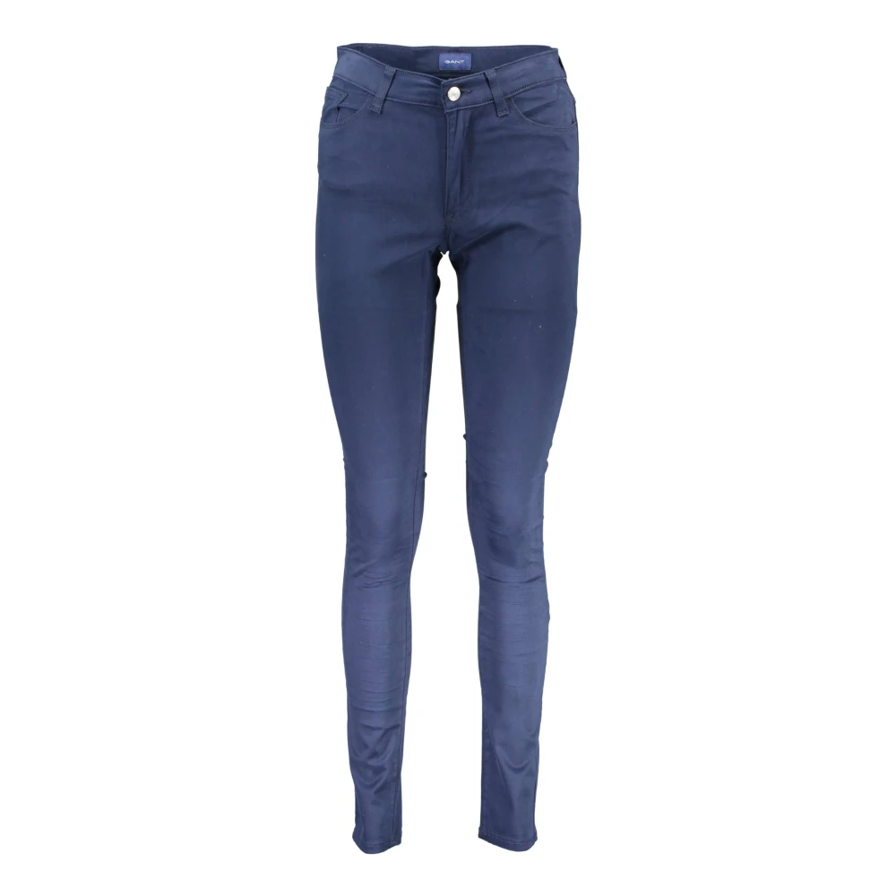 Gant Women's Blue 5-Pocket Trousers - Skinny Trousers - W27 - Trousers