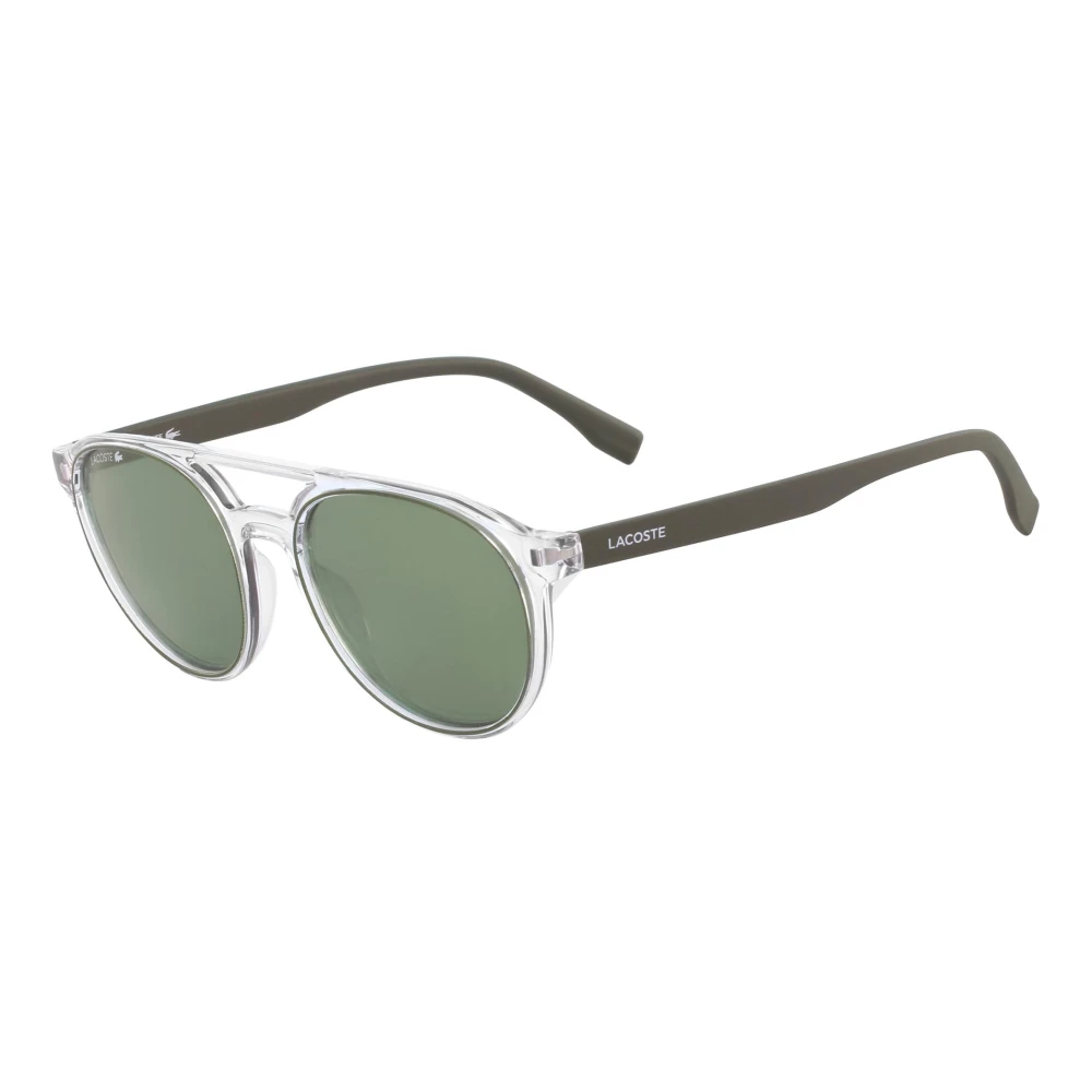 Lacoste Unisex Gray Sunglasses, 52 Mm, Round Sunglasses