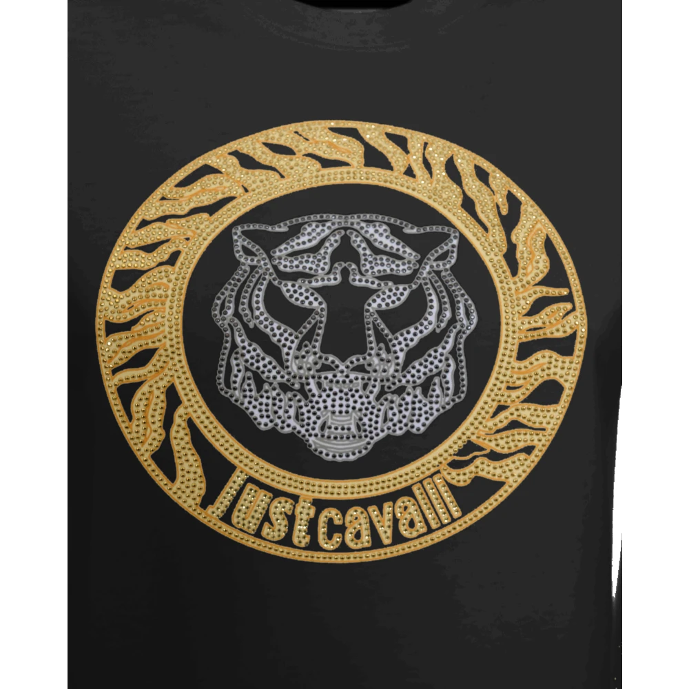 Just Cavalli T-shirts en Polos Black Dames