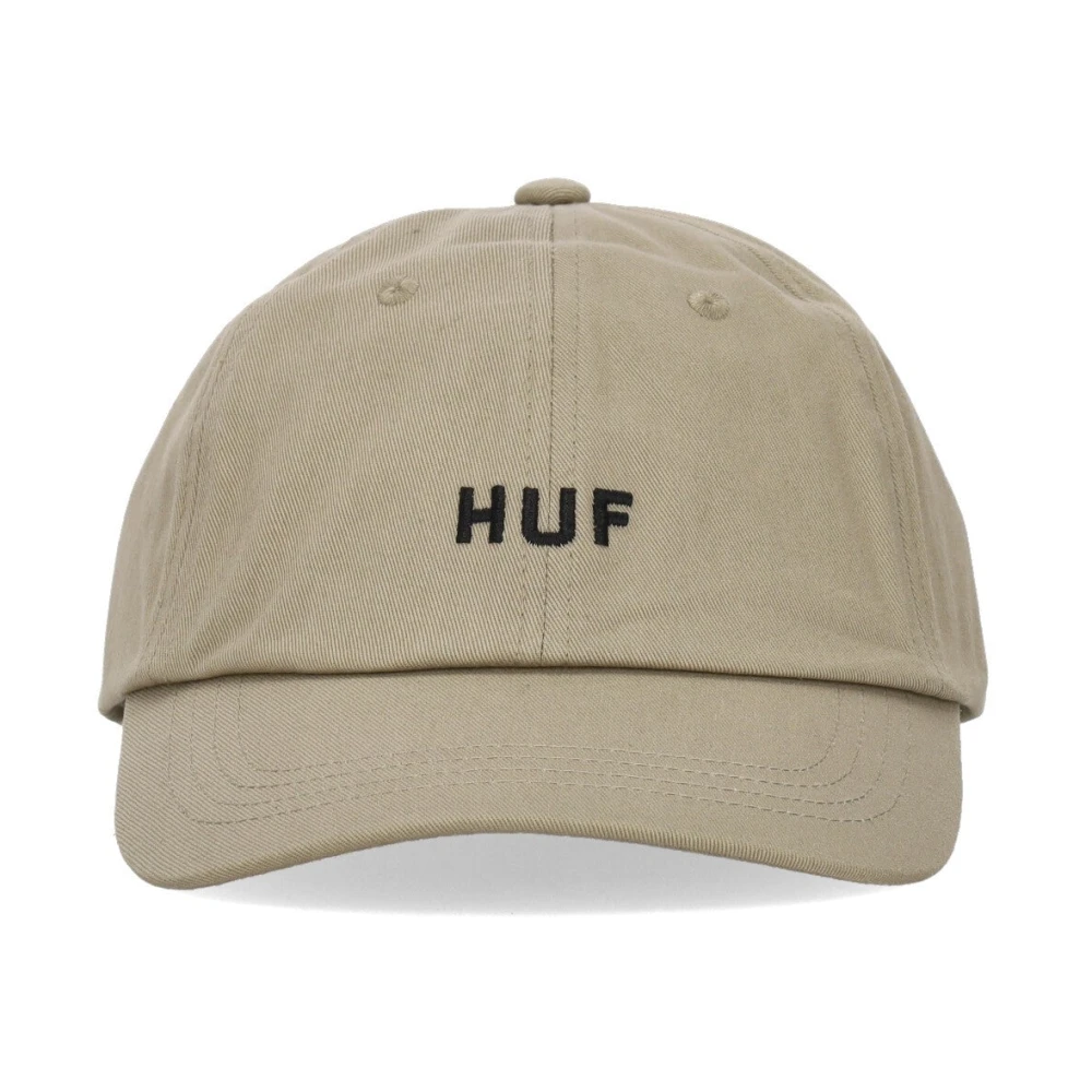 HUF Gebogen Klep Pet 6 Panel Hoed Beige Heren