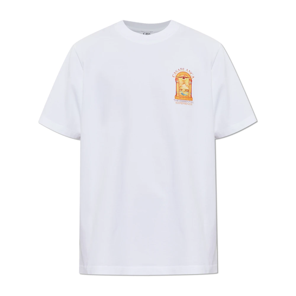 Casablanca , T-Shirts, Male, White, L, Hermons Mirage Arch T-Shirt
