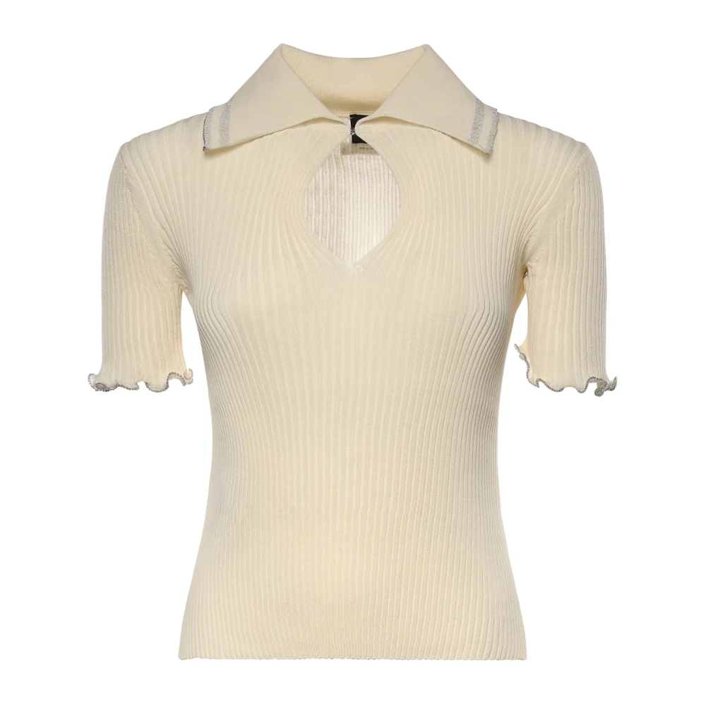 Pinko Polo Shirts - Female - Polo Shirts - Beige - S - Tops