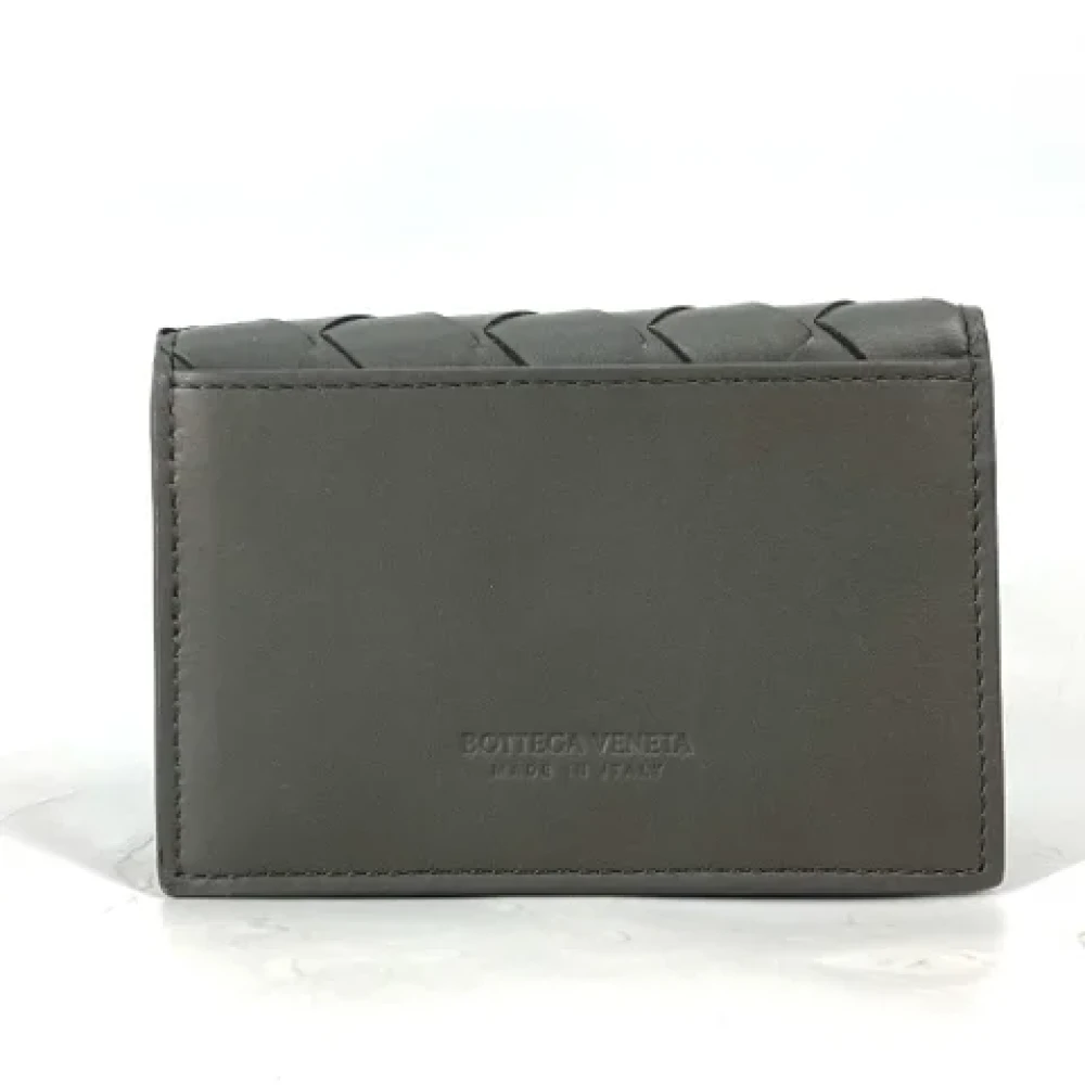 Bottega Veneta Vintage Pre-owned Leather wallets Gray Heren