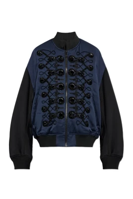 Satin Military Bomber Jacket