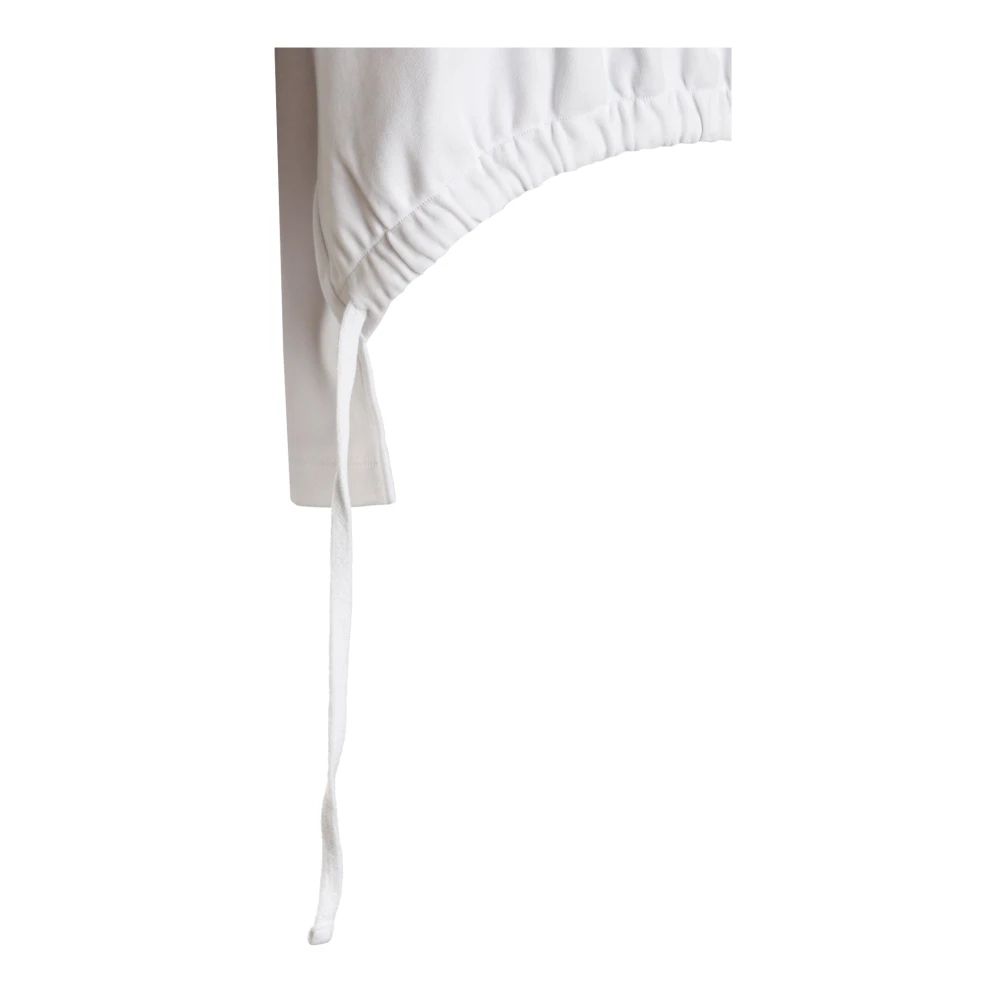 Daily Paper T-shirt met Ronde Hals en Logo Borduursel White Dames