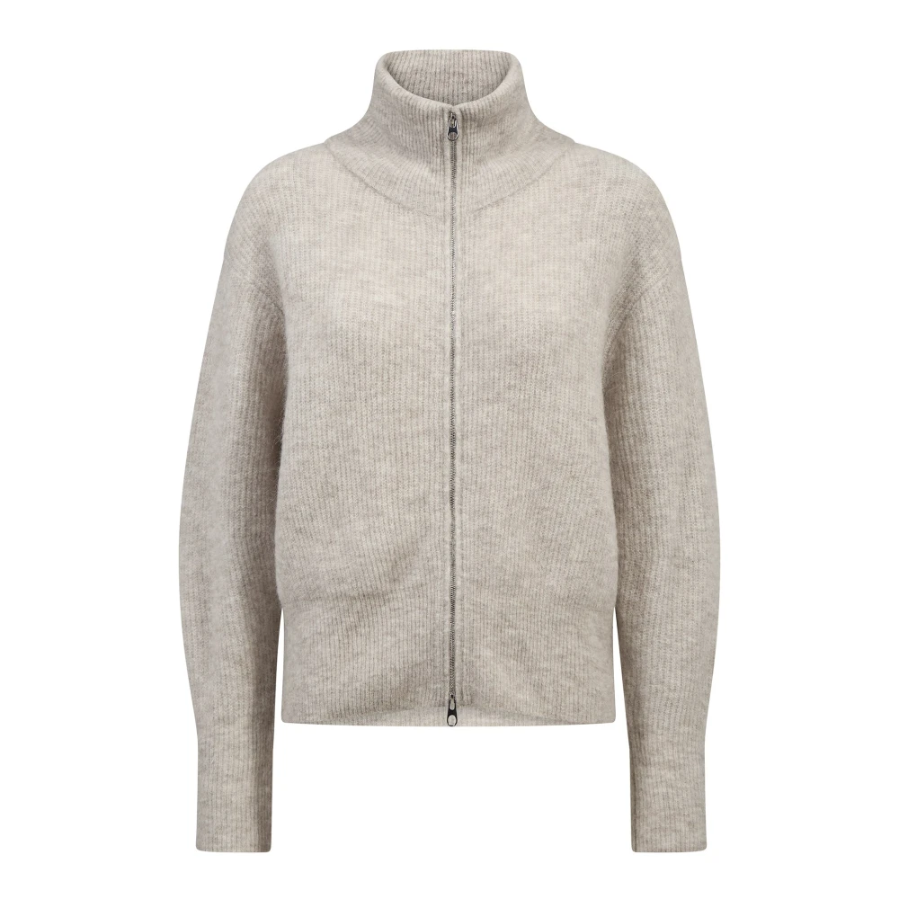 Mos Mosh - Mmthora Knit Zip Cardigan Feather Gray - Gr. - M - Bild 3