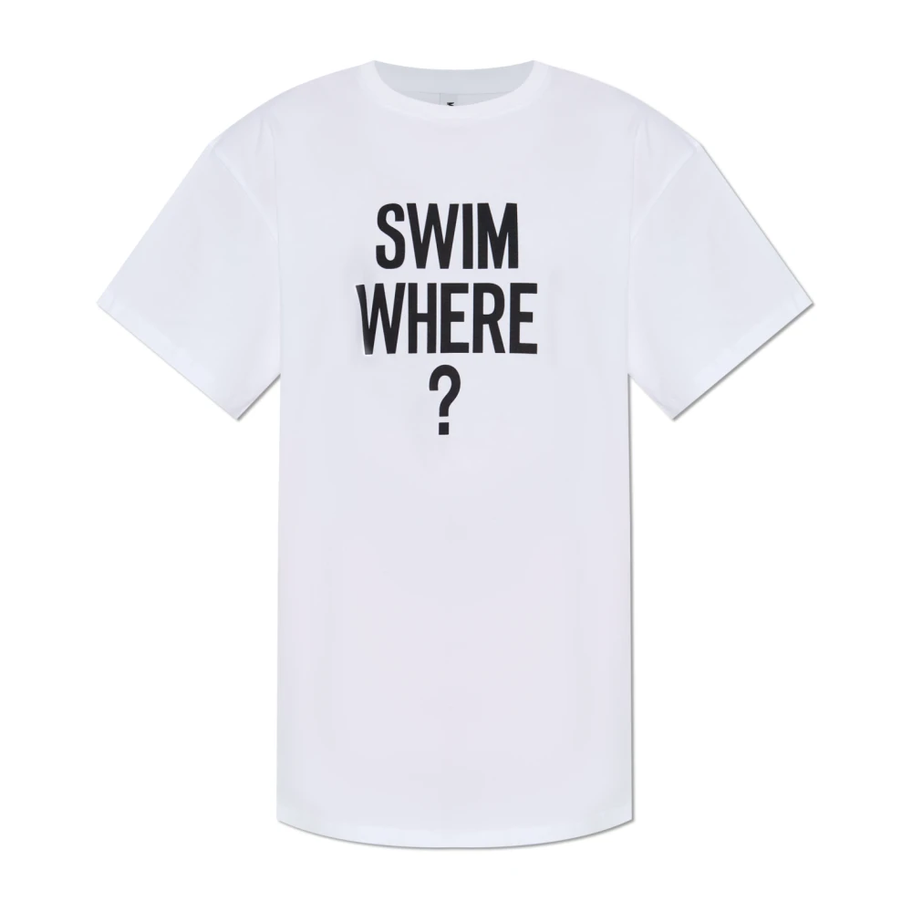 Moschino T-shirt uit de Swim-collectie White Dames