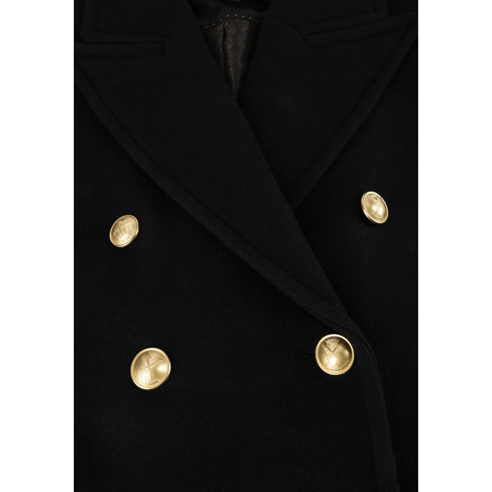 drykorn Elegante Zwarte Mantel Ordburgh Black Dames