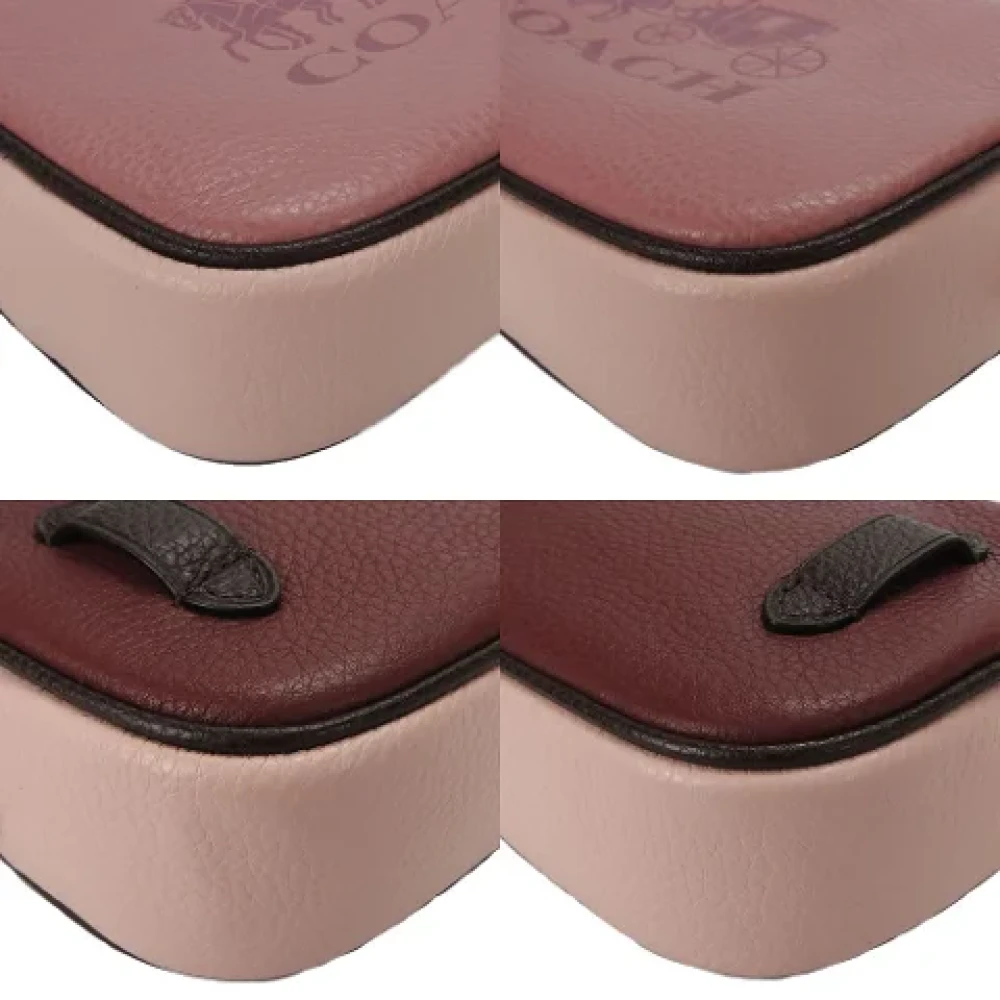 Coach Pre-owned Leather shoulder-bags Pink Dames