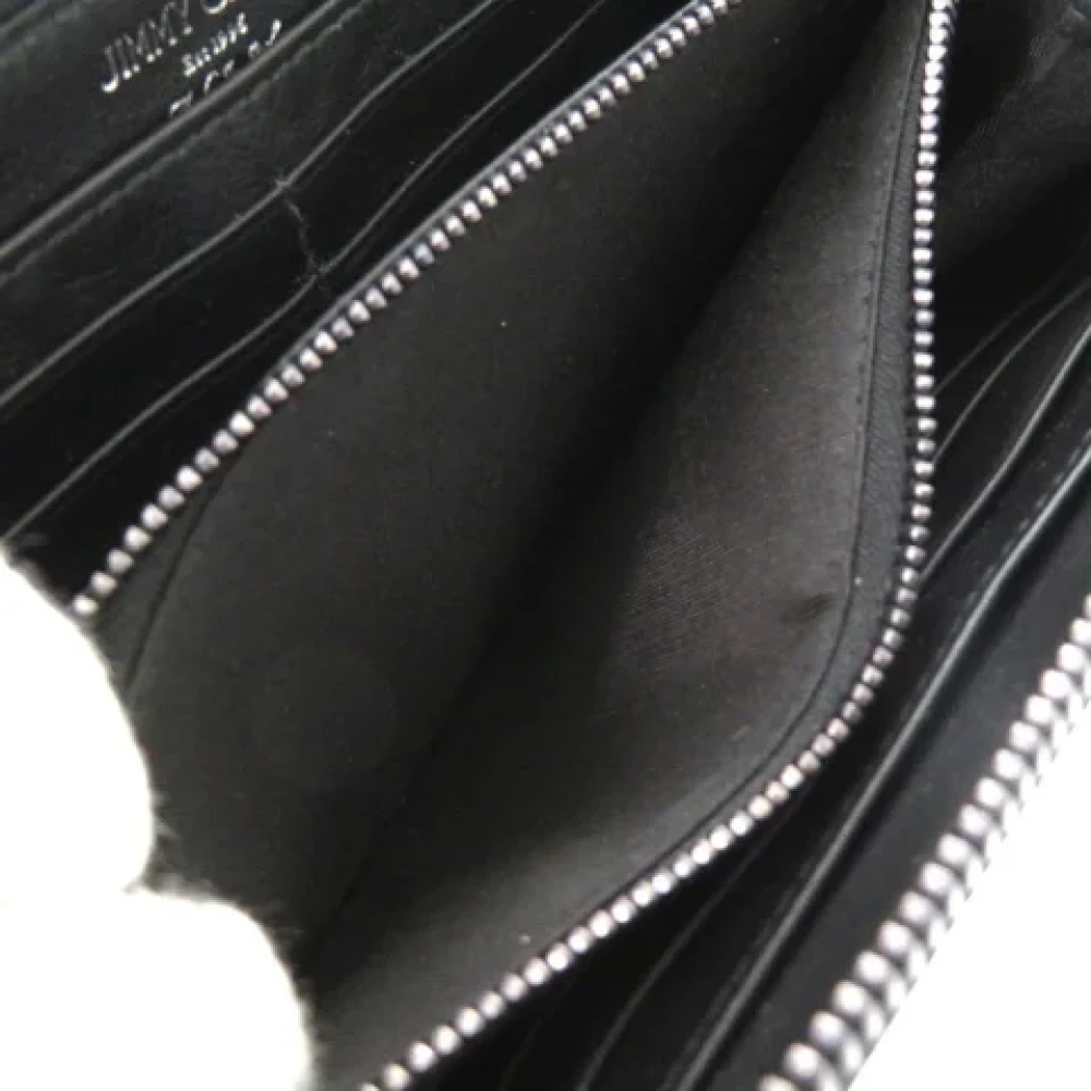 Jimmy Choo Pre-owned Leather wallets Gray Dames