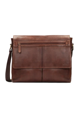 Elegant Läder Messenger Väska Urban Stil