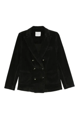 Corduroy Double-Breasted Blazer
