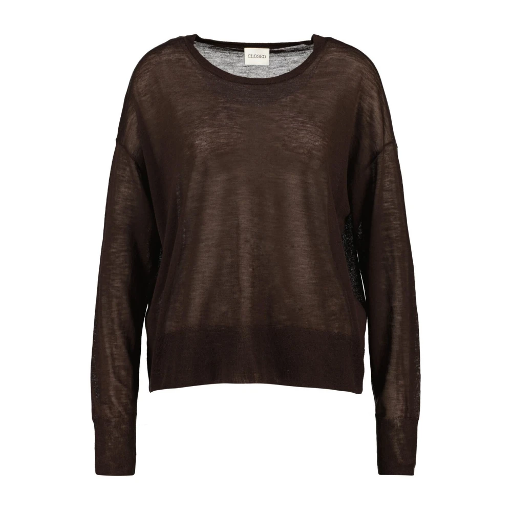Closed Uomo Marrone - Maglieria Girocollo - Knitwear - M - Immagine 3