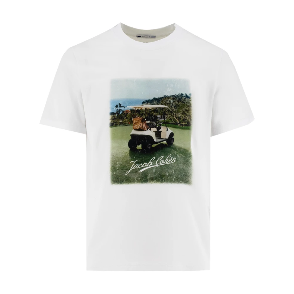 Jacob Cohën Vintage Crew-neck Katoenen T-shirt White Heren