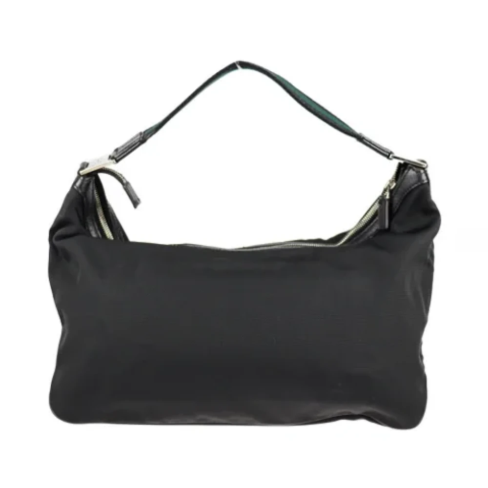 Gucci Vintage Pre-owned Canvas shoulder-bags Black Dames
