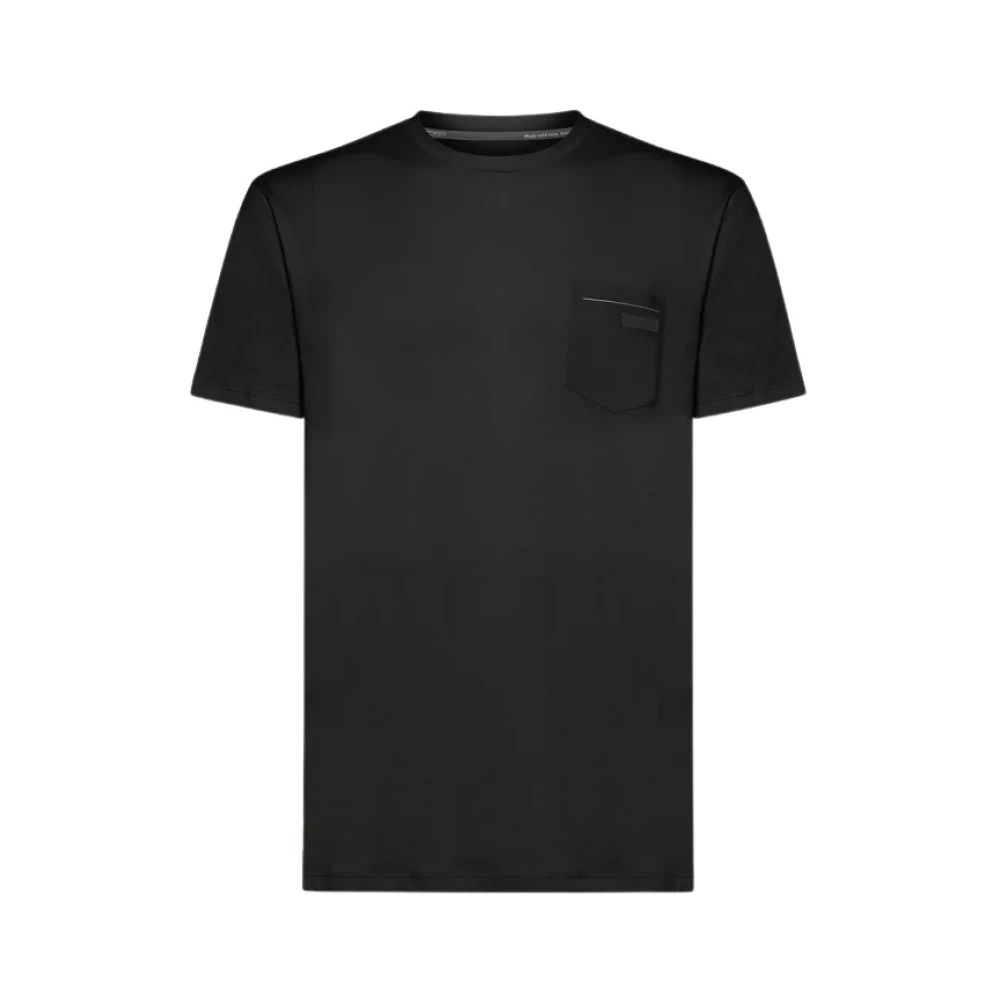 RRD Ronde Hals T-shirt met Zak Black Heren