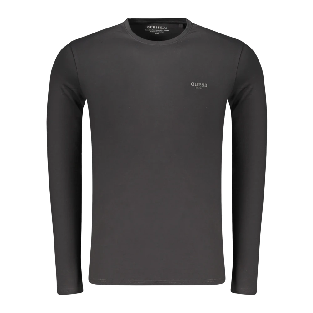 Guess Black Cn Ls Core Extra Sli - Male - Long Sleeve T-Shirts - 2XL - Tops