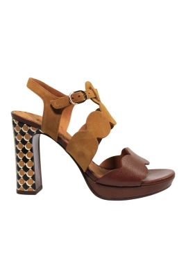 Caliga Scalloped Strap Sandals