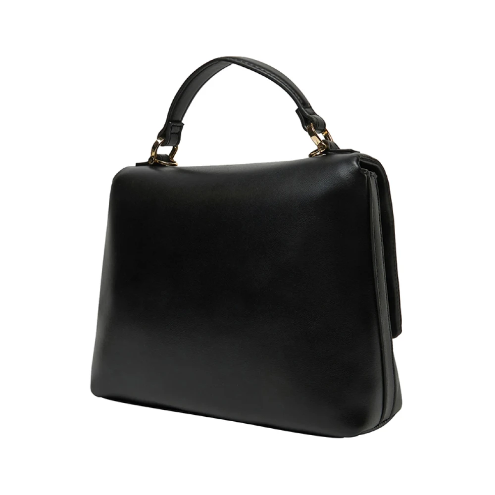 Moschino Zwarte handtas met gouden details Black Dames